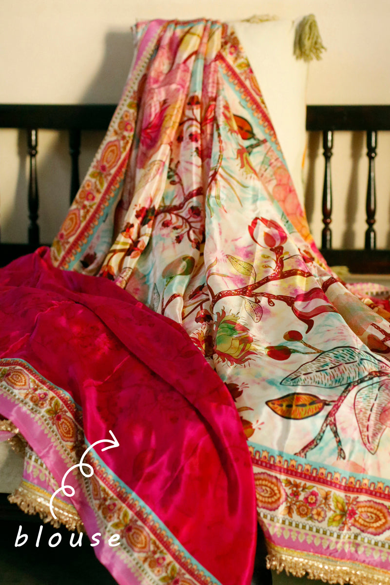 PYAARI GITA - Crepe Saree with Blouse