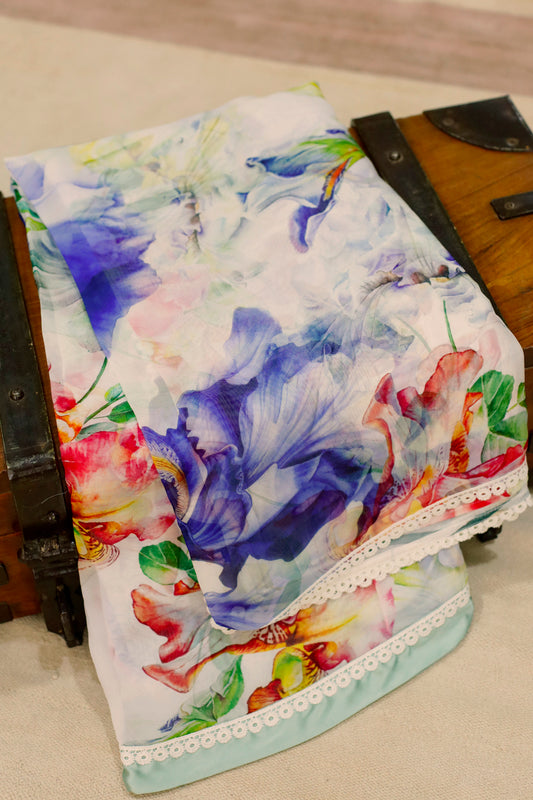GUL SAAZ - Organza Saree with Blouse