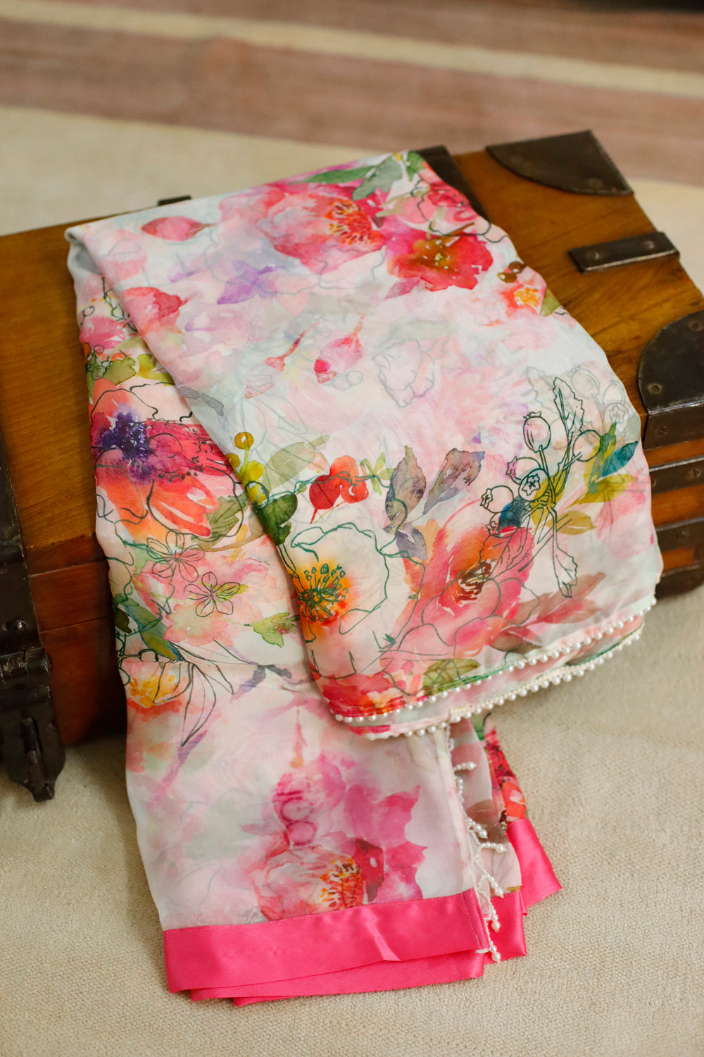 GULABI HAWA - Organza Saree with Blouse