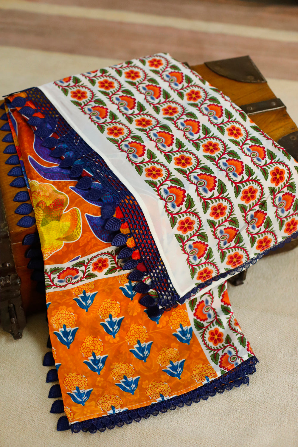 BEETI BAATEIN - Crepe Saree with Blouse
