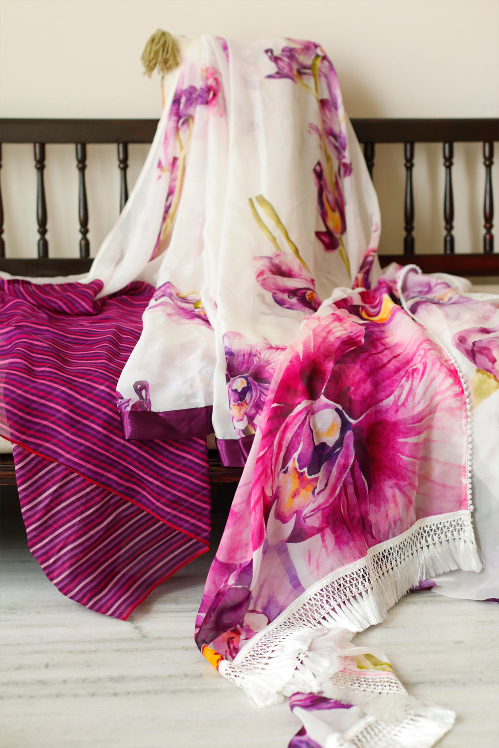 BAGH-E-JAMUNI - Organza Saree with Blouse