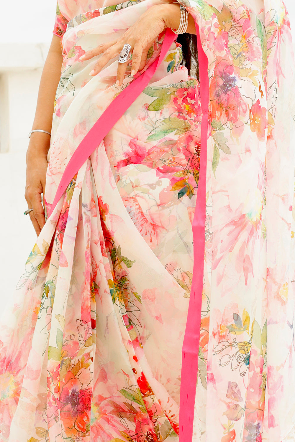 GULABI HAWA - Organza Saree with Blouse