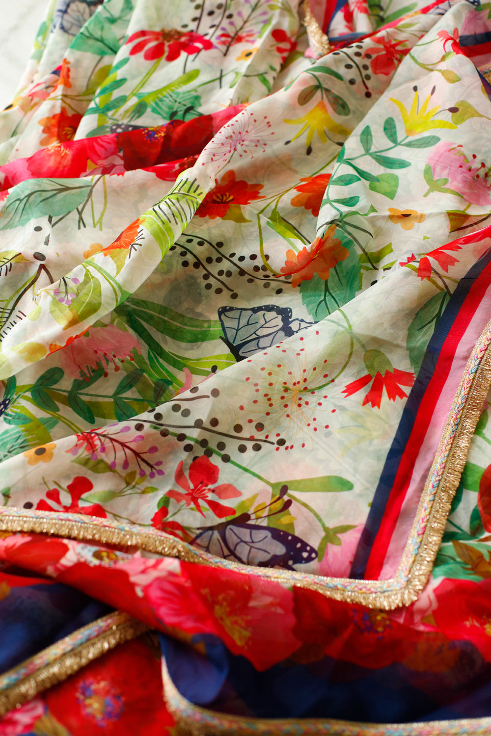 ANEK TITLIYAN - Organza Saree with Blouse