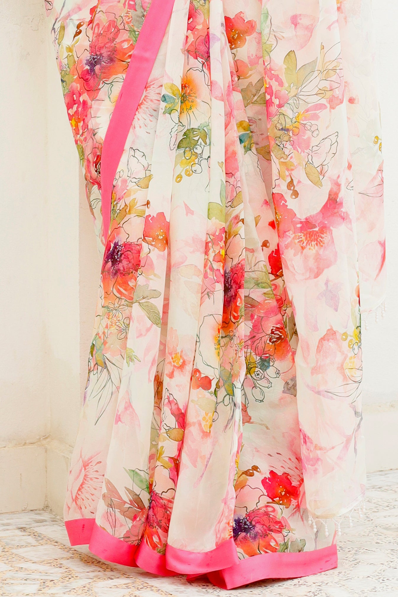 GULABI HAWA - Organza Saree with Blouse