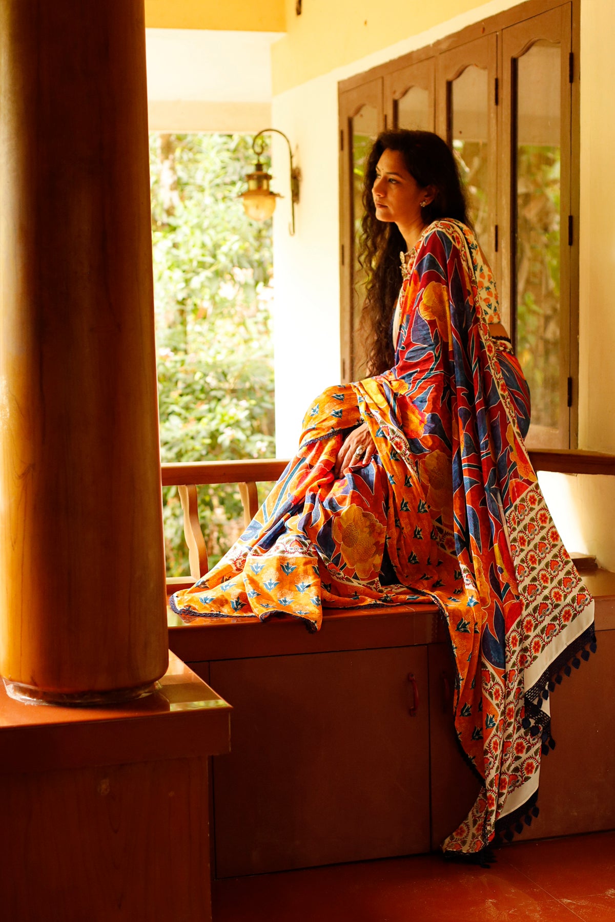 BEETI BAATEIN - Crepe Saree with Blouse