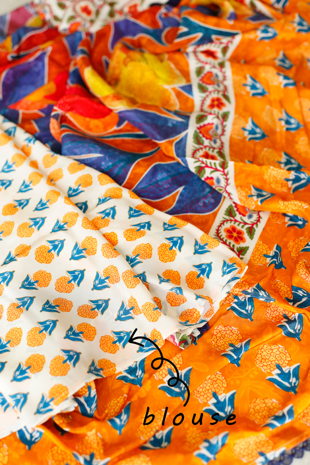 BEETI BAATEIN - Crepe Saree with Blouse