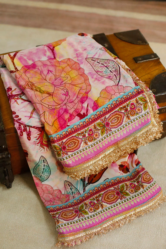 PYAARI GITA - Crepe Saree with Blouse