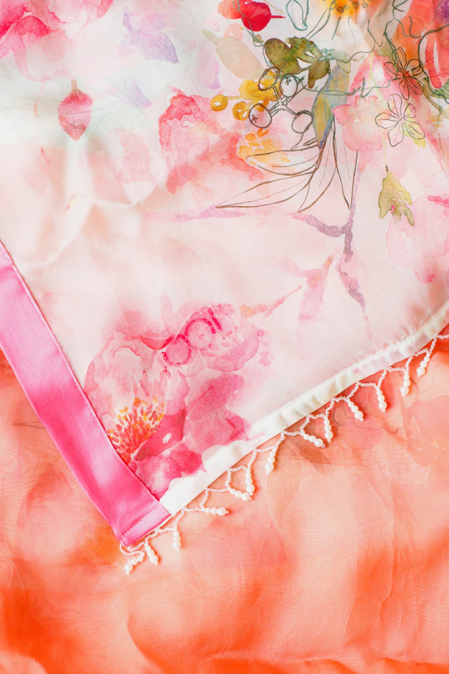 GULABI HAWA - Organza Saree with Blouse
